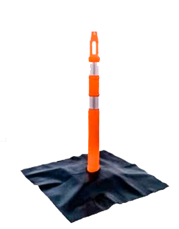 Cone-kit-post orange delineator - - Njco